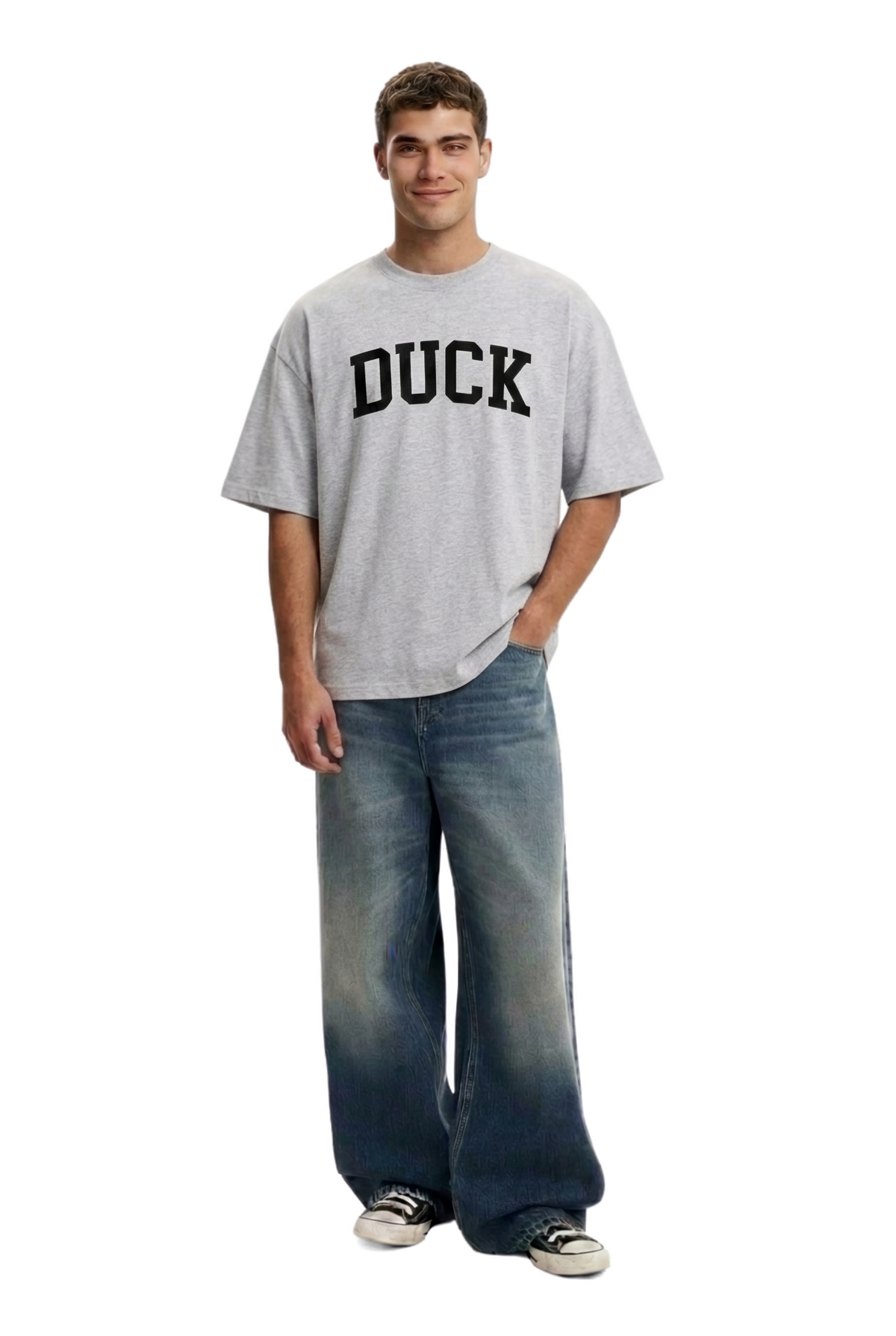 Nørregade Tee, Grey Melange-2